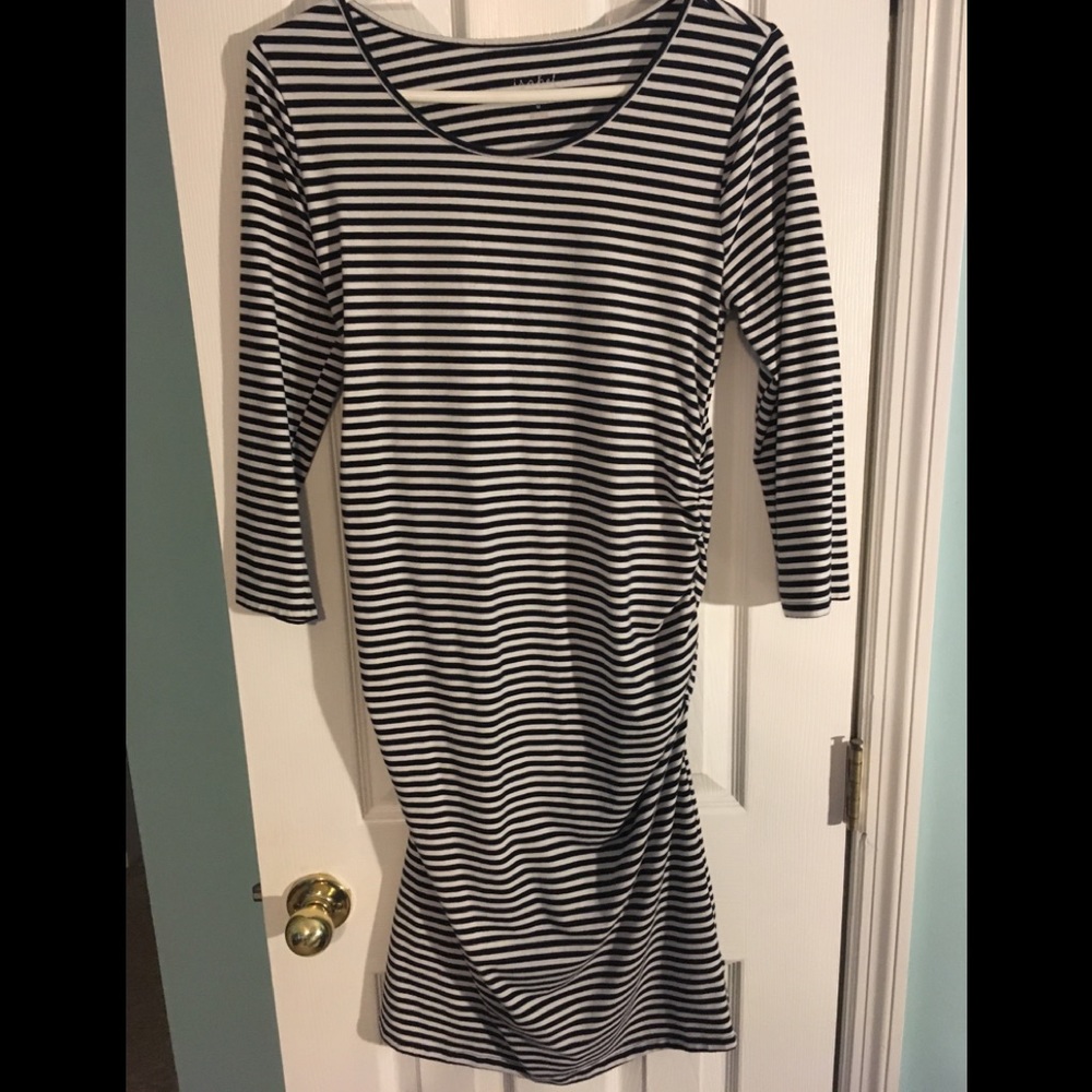Stripe Maternity Dress